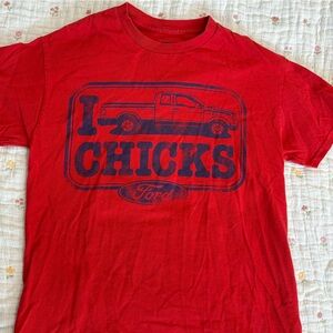 Vintage Ford Funny Red Unisex Graphic T-Shirt